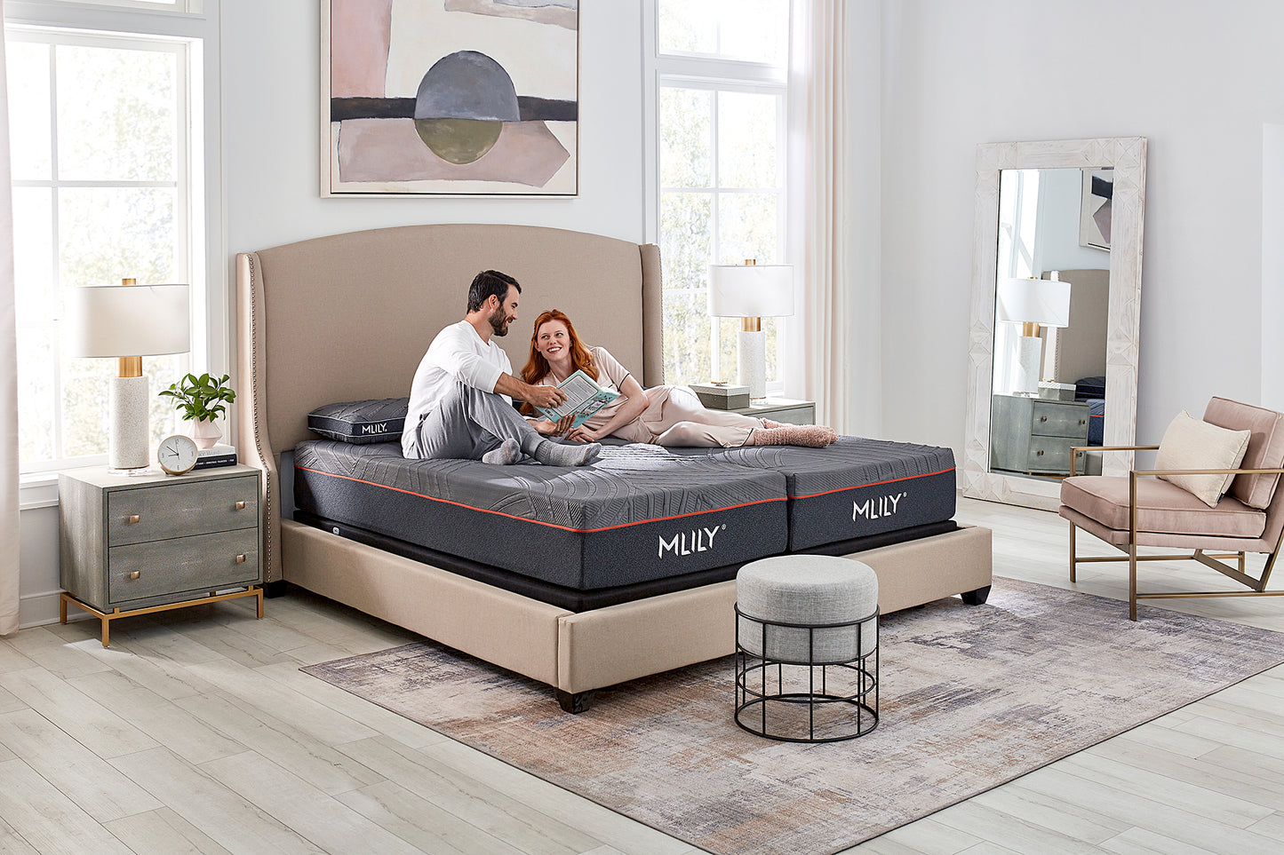 Base de lit ajustable powercool Mlily avec ventilateur intégré