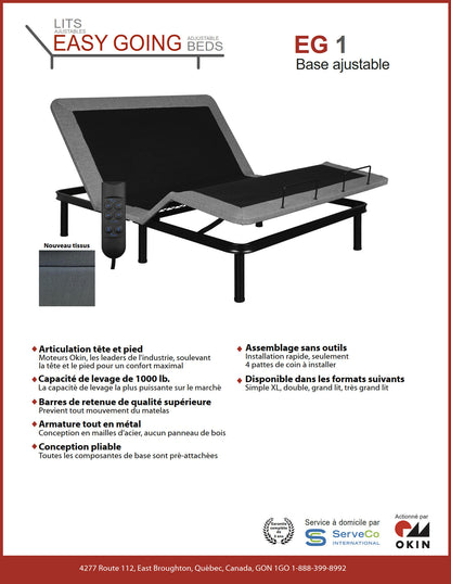 Base de lit ajustable Easy Going EG1